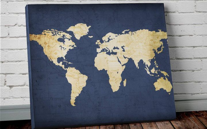 20 Best World Map Wall Art Canvas