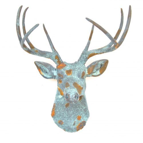 Large Deer Head Faux Taxidermy Wall Decor (Photo 15 of 20)