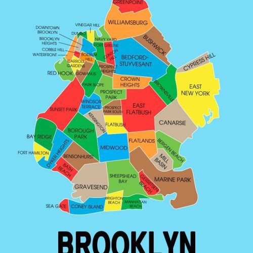 Brooklyn Map Wall Art (Photo 19 of 20)