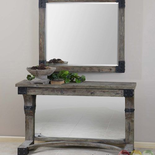 Smoke Gray Wood Console Tables (Photo 4 of 20)
