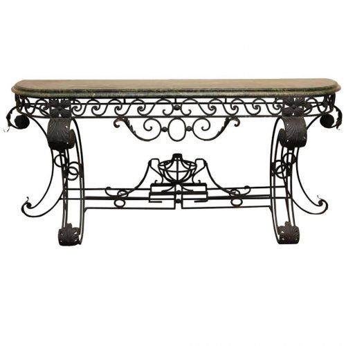 Wrought Iron Console Tables (Photo 2 of 20)