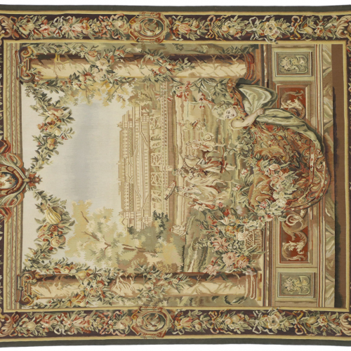Blended Fabric Classic French Rococo Woven Tapestries (Photo 3 of 20)