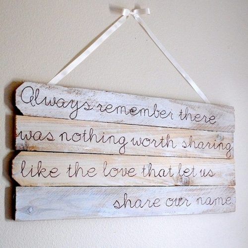 Wood Wall Art Quotes (Photo 17 of 20)