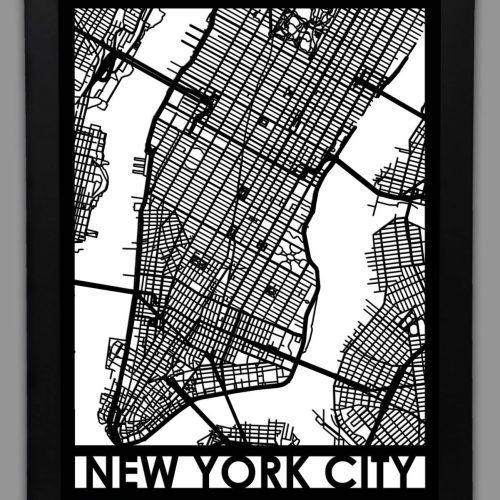 New York City Map Wall Art (Photo 15 of 20)