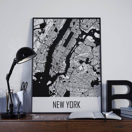 Manhattan Map Wall Art (Photo 18 of 20)