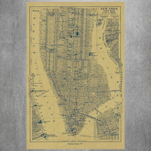 New York City Map Wall Art (Photo 20 of 20)