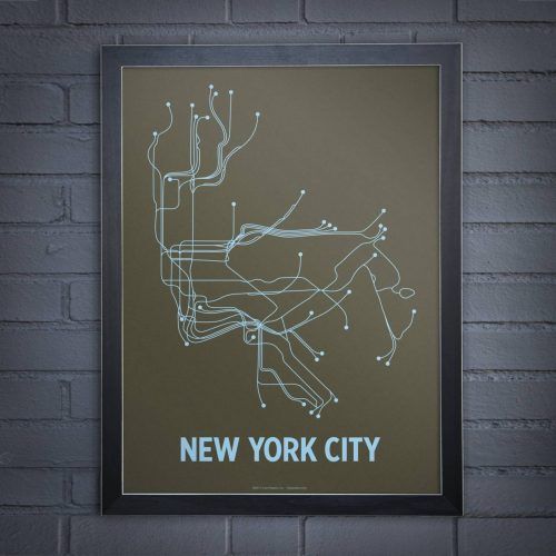 New York Subway Map Wall Art (Photo 2 of 20)