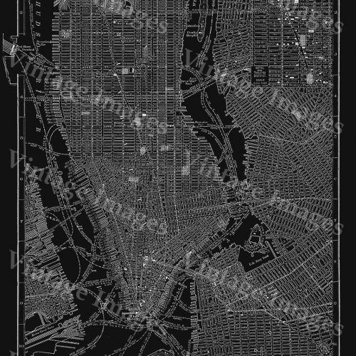 New York City Map Wall Art (Photo 12 of 20)