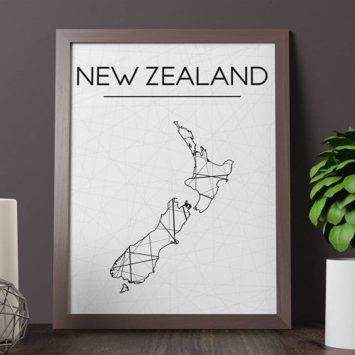 New Zealand Map Wall Art (Photo 10 of 20)
