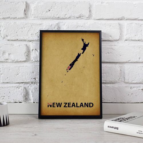 New Zealand Map Wall Art (Photo 18 of 20)