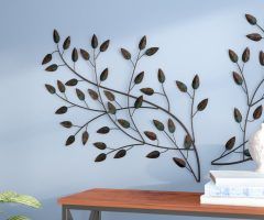 The 20 Best Collection of Contemporary Iron Leaves Wall Decor by Winston Porter