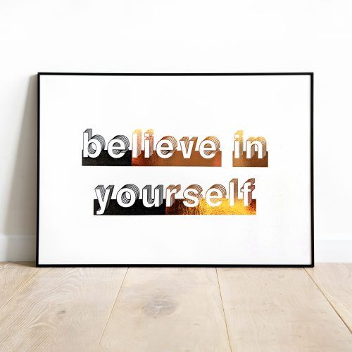 Rectangle Like Yourself Inspirational Typography Wall Plaque (Photo 13 of 20)
