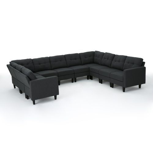 Modern U-Shape Sectional Sofas In Gray (Photo 2 of 20)