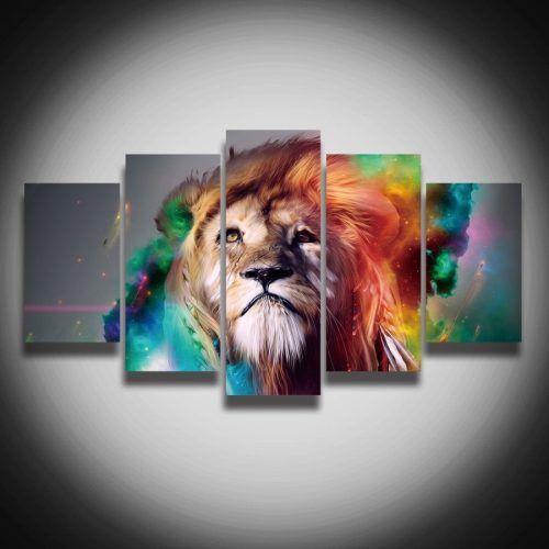 Abstract Lion Wall Art (Photo 2 of 20)