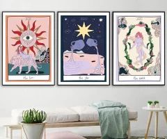 20 Collection of Sun Moon Star Wall Art