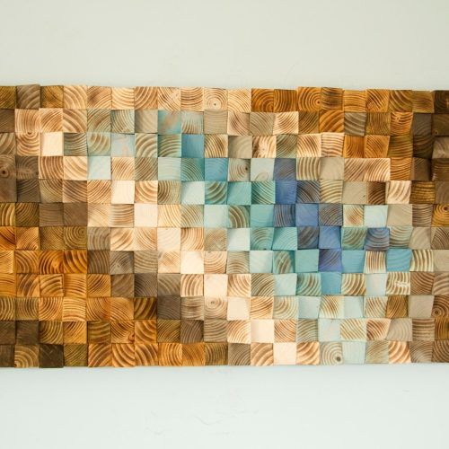 Abstract Flow Wood Wall Art (Photo 6 of 20)