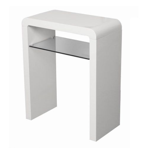 Gloss White Steel Console Tables (Photo 12 of 20)