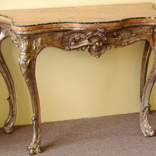 Antique Silver Aluminum Console Tables (Photo 19 of 20)