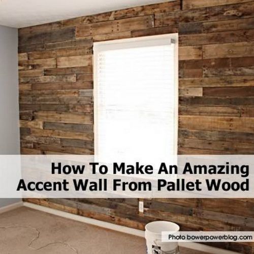 Wood Pallets Wall Accents (Photo 1 of 15)