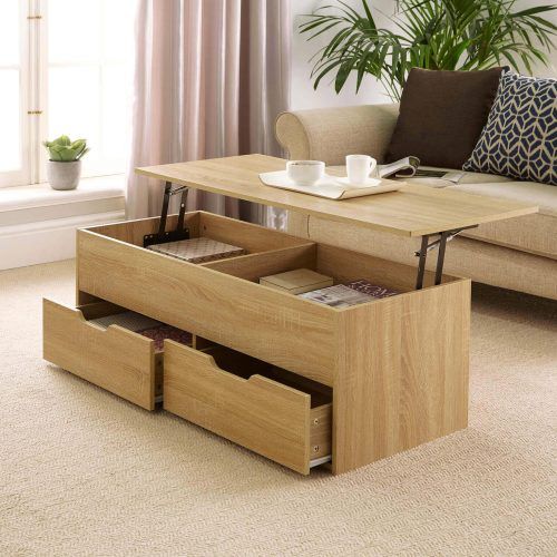 Lift Top Coffee Tables With Storage Drawers (Photo 2 of 20)