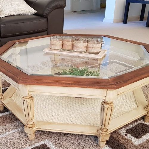 Octagon Glass Top Coffee Tables (Photo 10 of 20)