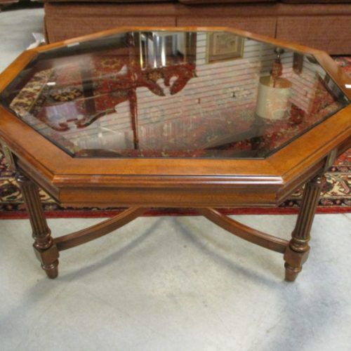 Octagon Glass Top Coffee Tables (Photo 8 of 20)