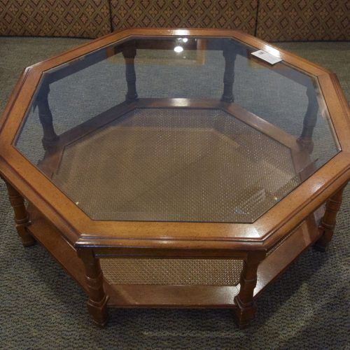 Octagon Glass Top Coffee Tables (Photo 4 of 20)