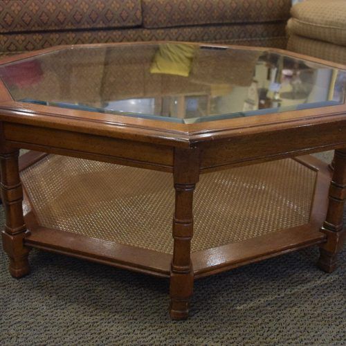 Octagon Glass Top Coffee Tables (Photo 2 of 20)