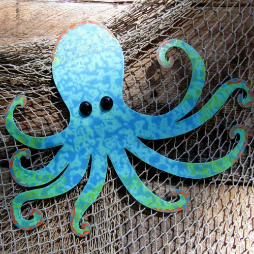Octopus Metal Wall Sculptures (Photo 2 of 20)