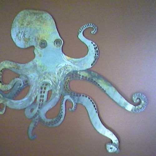 Octopus Metal Wall Sculptures (Photo 5 of 20)