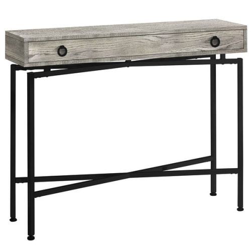 Smoke Gray Wood Console Tables (Photo 11 of 20)