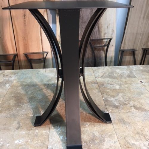 Metal Legs And Oak Top Round Console Tables (Photo 19 of 20)