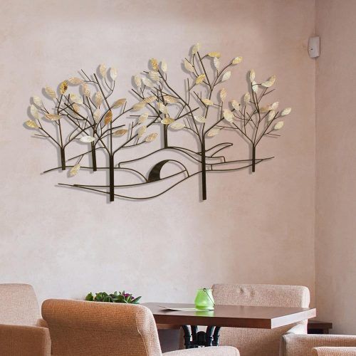 Leaves Metal Sculpture Wall Decor By Winston Porter (Photo 8 of 20)