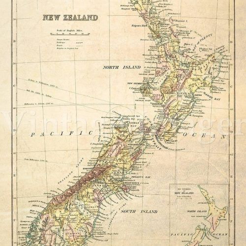 New Zealand Map Wall Art (Photo 13 of 20)