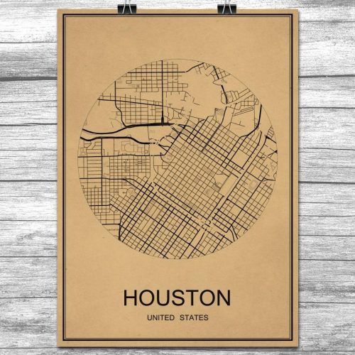Houston Map Wall Art (Photo 6 of 20)