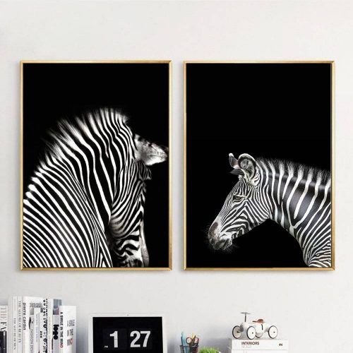 Zebra Wall Art Canvas (Photo 4 of 25)
