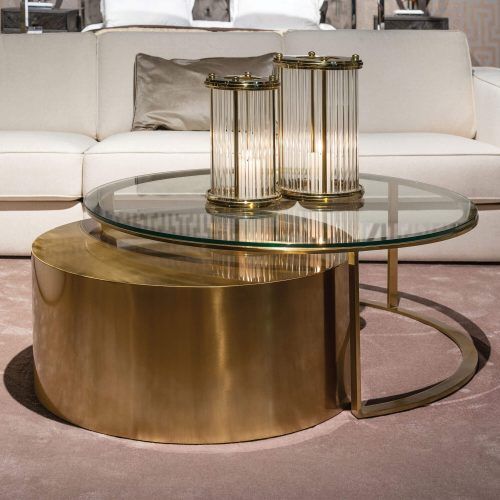 Satin Gold Coffee Tables (Photo 1 of 20)