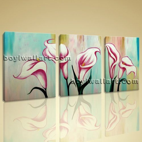 Abstract Floral Canvas Wall Art (Photo 10 of 20)