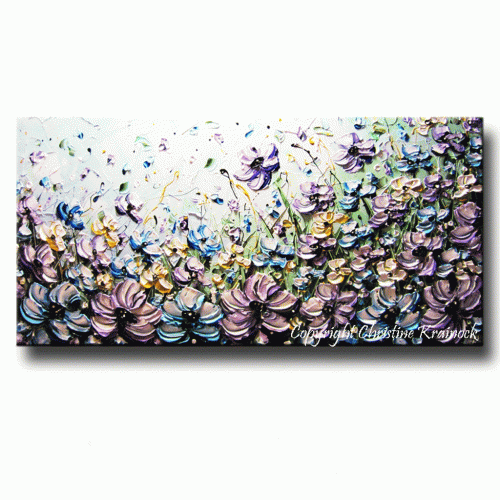 Purple Flowers Canvas Wall Art (Photo 12 of 15)