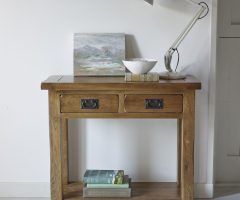 20 The Best Rustic Oak and Black Console Tables