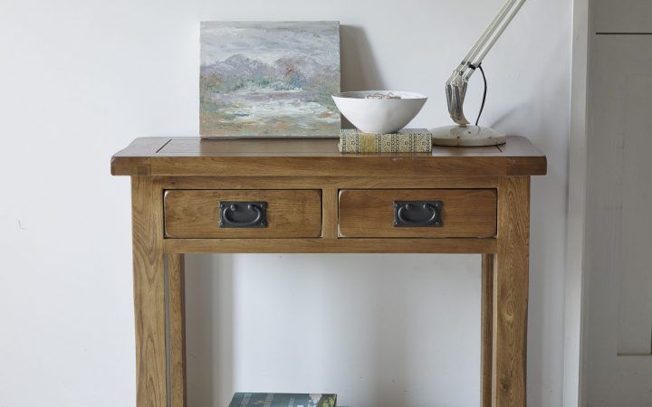 20 The Best Rustic Oak and Black Console Tables