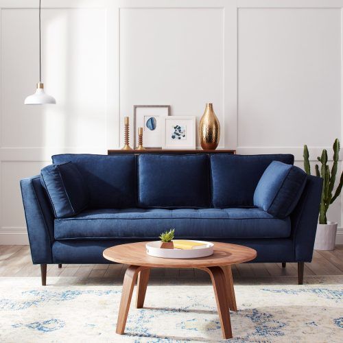 Modern Blue Linen Sofas (Photo 18 of 20)
