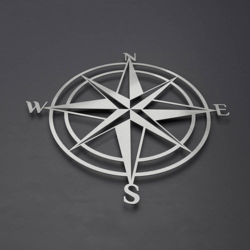 Outdoor Metal Wall Compass (Photo 16 of 20)