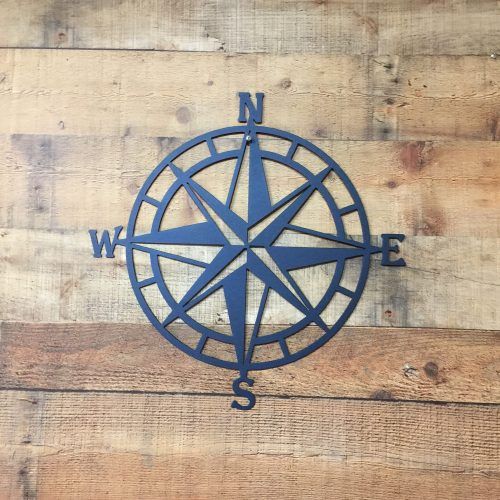 Outdoor Metal Wall Compass (Photo 7 of 20)