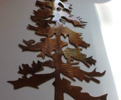 25 Ideas of Pine Tree Metal Wall Art