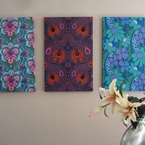 Stretched Fabric Wall Art (Photo 8 of 20)