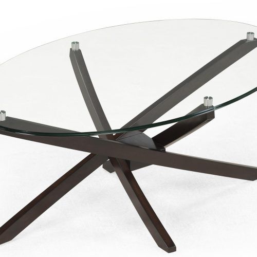 Tempered Glass Oval Side Tables (Photo 10 of 20)