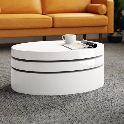 Oval Mod Rotating Coffee Tables (Photo 1 of 20)