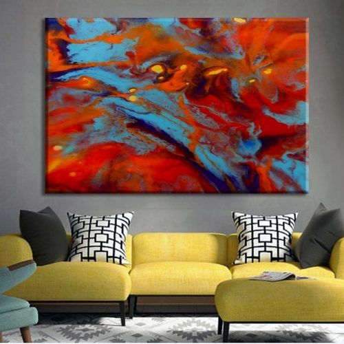 Abstract Oversized Canvas Wall Art (Photo 12 of 20)