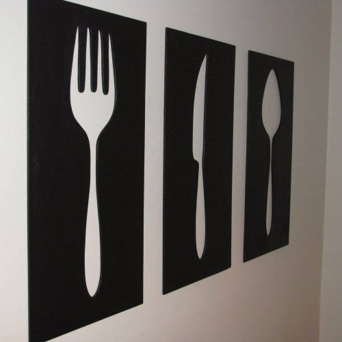 Giant Fork And Spoon Wall Art (Photo 6 of 25)